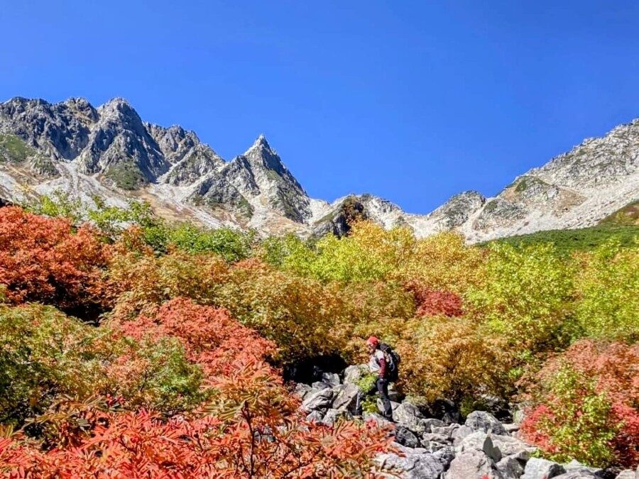 秋色の涸沢ヒュッテ🍁🍁