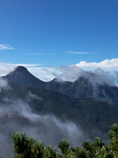 東天狗だけから見る赤岳