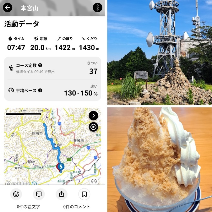 本宮山往復ビンタトレ