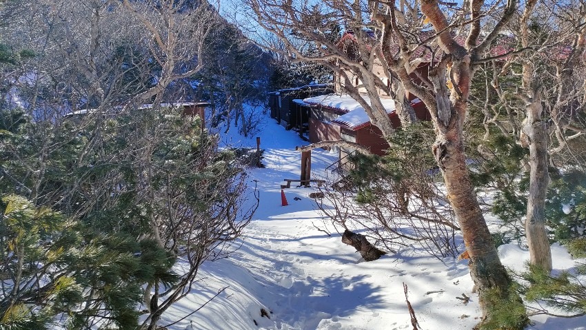 入笠山や北横岳で雪山練習