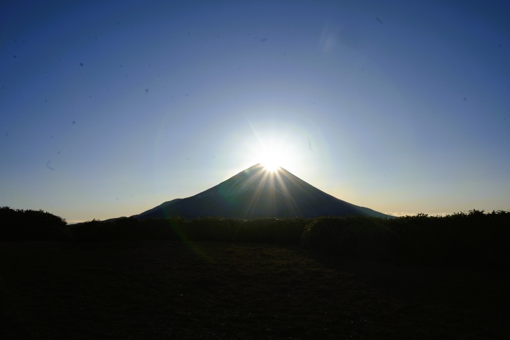 竜ヶ岳　日の出ダイヤモンド富士