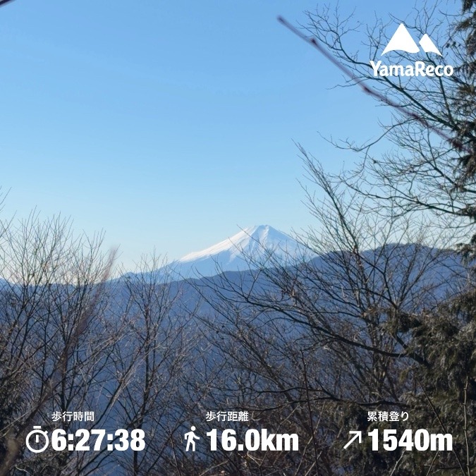 川苔山・本仁田山(2025.12)