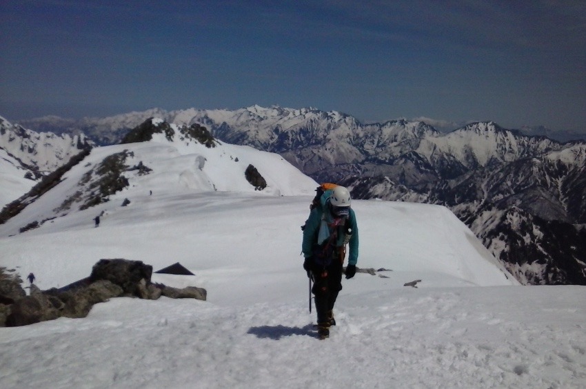 入笠山にて雪山入門