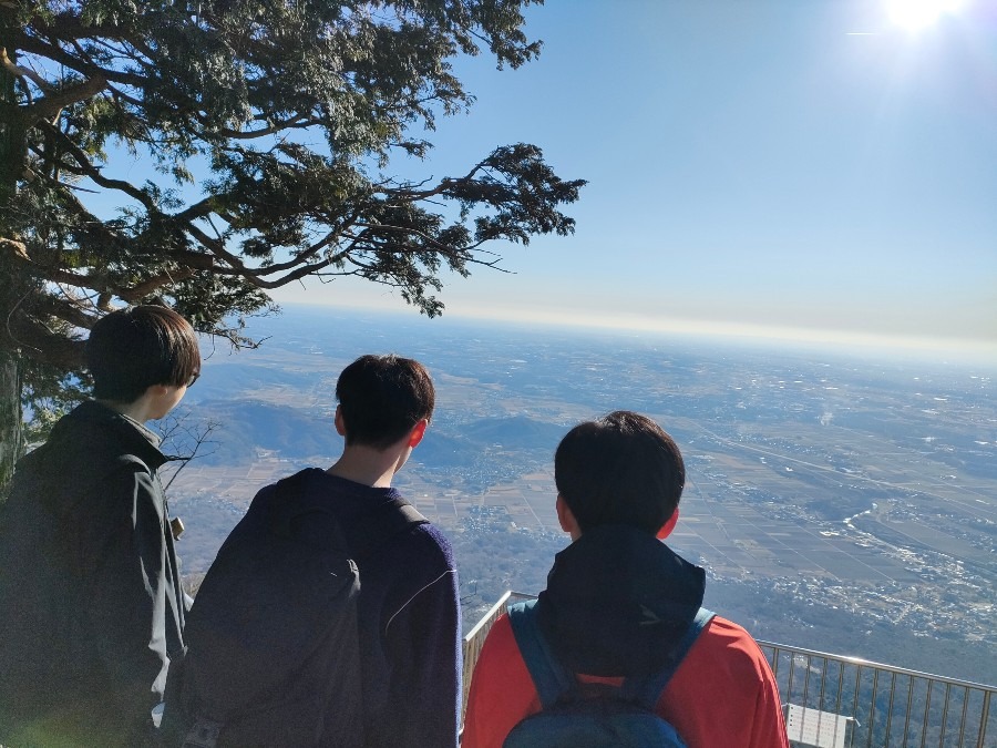 息子とその友達　筑波山
