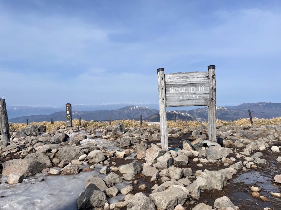 雪が溶けた車山