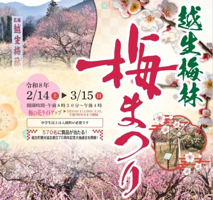 3/8日曜 U55 越生梅林 ～梅を向いて歩こう～