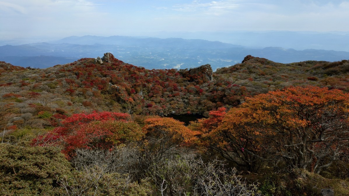 大船山の御池の紅葉